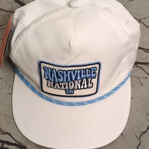 Nashville National White and Blue Cap